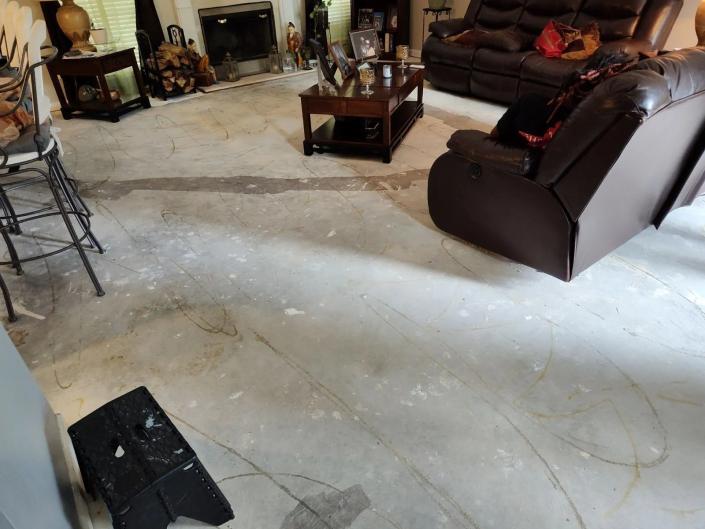 flooring remodel before