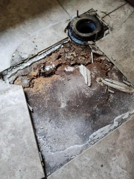 toilet install before