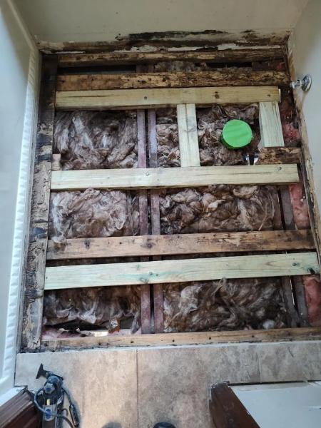 bathroom floor remodel 