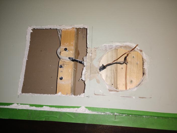 This is before the tv was mounted.