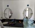 bathroom remodel during